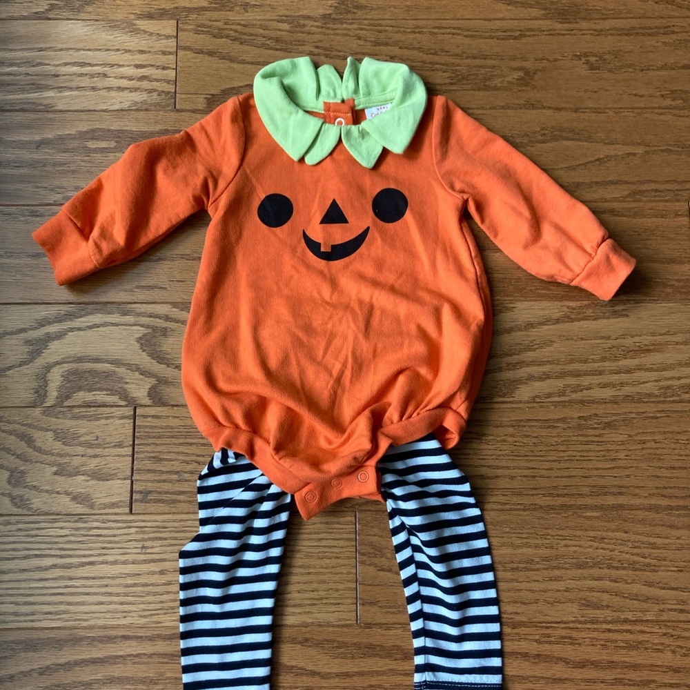 Cat & Jack 2 piece Pumpkin Set-3-6 months